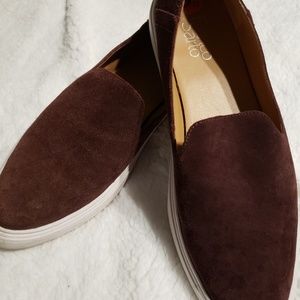 Franco Sarto Loafers, Genuine Leather, Maroon - image 1